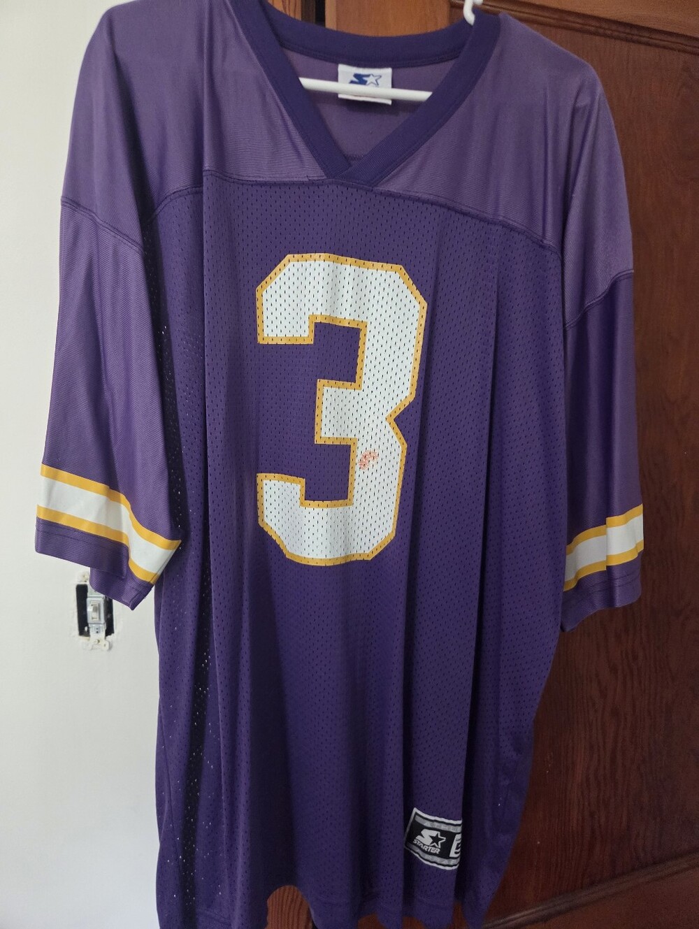 Jeff George Purple Minnesota Vikings Men's  Football Jersey Men's 2xl
